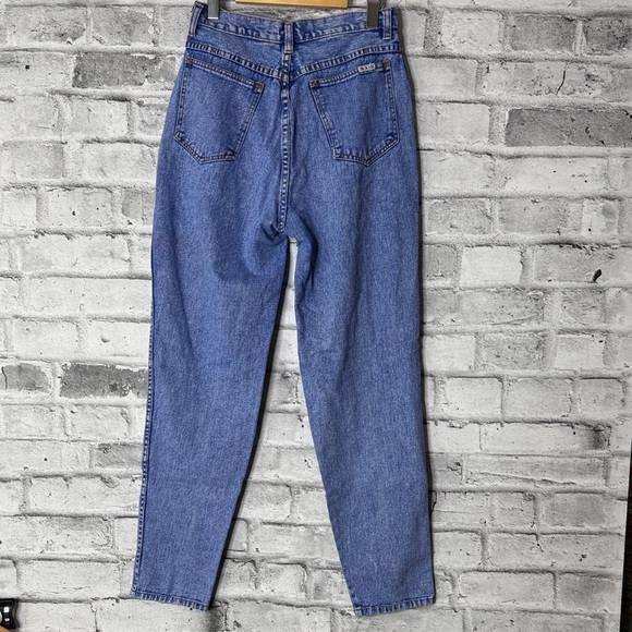 Vintage Women's Bill Blass Pleated High Waist Tapered Leg Mom Jeans - Picture 2 of 12